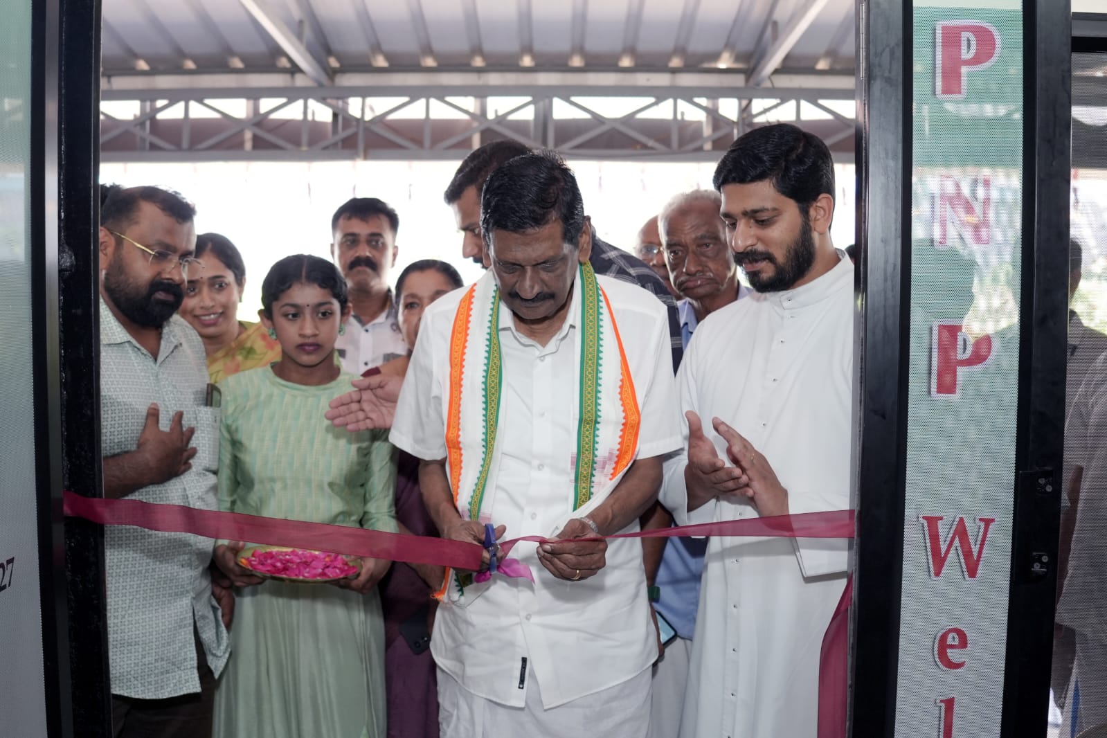 PJ Joseph MLA cuts ribbon